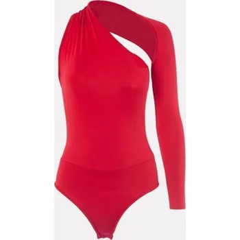 Body Dámské asymetrické body červená M