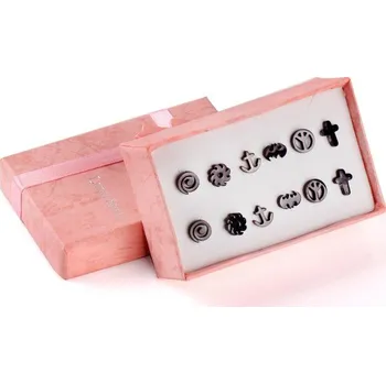 Náušnice Dámské peckové náušnice sada 17