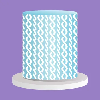 Frost Form Stencil šablona na dorty "Knit"