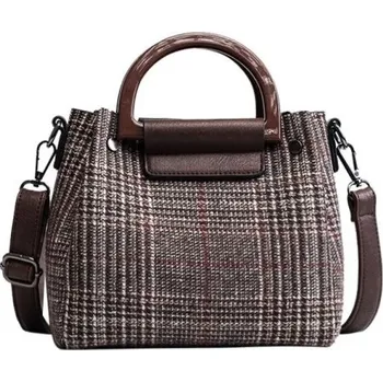 Kabelka Dámská kabelka M1395 tmavě hnědá