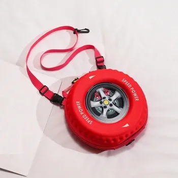 Kabelka Dámská kabelka pneumatika červená