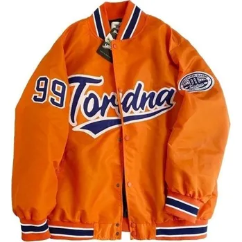 Dámská bunda Dámská baseballová bunda P1606 oranžová XL