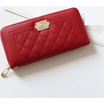 Dámská kožená peněženka M403 červená