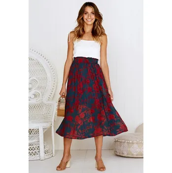 Dámská sukně Dámská sukně s květinami A1586 M