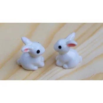 Zahradní dekorace Dekorační zajíček na zahradu J559 krátké uši