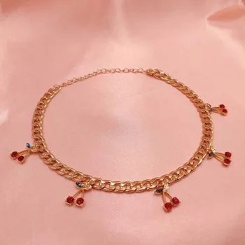 Náhrdelník Dámský náhrdelník s třešněmi