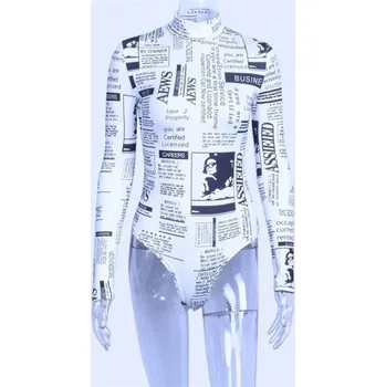 Body Dámské body s motivem novin XS