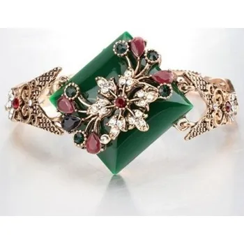 Náramek Dámský vintage náramek H663 zelená