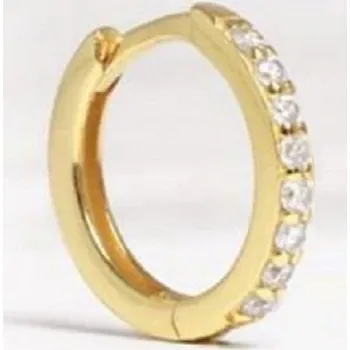 Náušnice Dámské kruhové náušnice G316 zlatá 9 mm