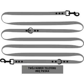 Vodítko pro psa VODÍTKO PŘEPÍNACÍ NASTAVITELNÉ VODĚODOLNÉ MĚKKÉ BIOTHANE PVC 5M 16MM