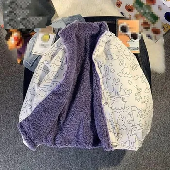 Dámská bunda Dámská oboustranná bunda P1365 fialová S