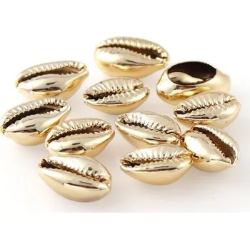 Dekorativní mušle 20 ks zlatá