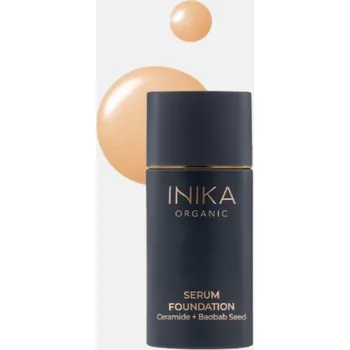 Přípravek na tvář Inika Organic Přírodní lehký pečující make-up (Odstín: Brilliant (25 ml))