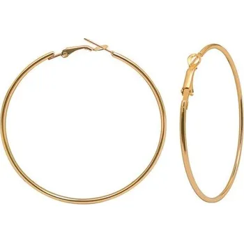 Náušnice Dámské kruhové náušnice G592 zlatá 10 cm