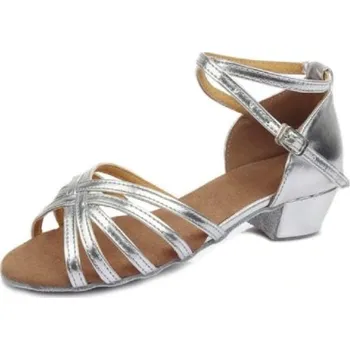 Dámská obuv Dámská taneční obuv A445 stříbrná 41