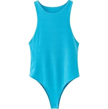 Body Dámské body se širokými ramínky modrá M