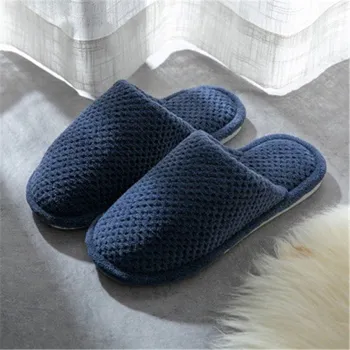 Pánské pantofle Bavlněné domácí pantofle tmavě modrá 42