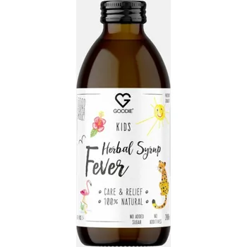 Přírodní produkt Goodie Dětský bylinný sirup Regenerace a úleva, teplota - Herbal syrup Fever for kids