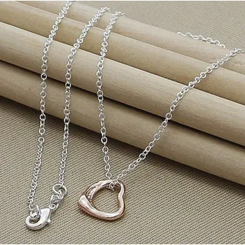 Náhrdelník Dámský náhrdelník se srdcem D547 starorůžová