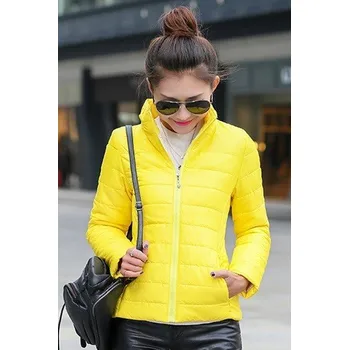 Dámská bunda jaro/podzim J3181 žlutá S