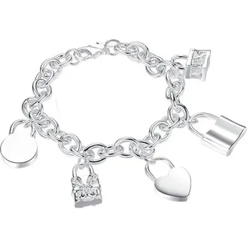 Náramek Dámský řetízkový náramek s přívěsky