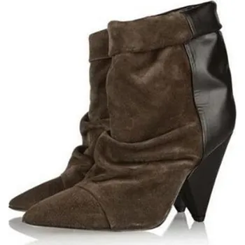 Dámské tenisky Dámské stylové kotníkové boty hnědá 38