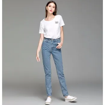 Dámské džíny Dámské módní džíny J1746 světle modrá 24