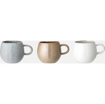Bloomingville Addison sada 3 kameninových hrnků