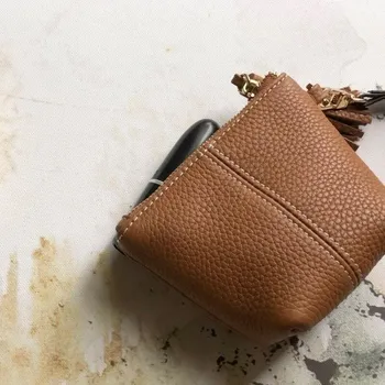 Peněženka Dámská kožená peněženka malá M407 hnědá