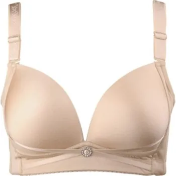 Podprsenka Dámská podprsenka s výstřihem béžova 90B