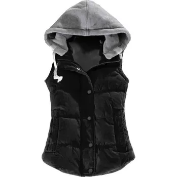 Dámská vesta Dámská prošívaná vesta P1805 černá XS