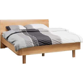 Postel Dřevěná postel Modena 2.0, 160x200 cm, buk, hnědá - lak