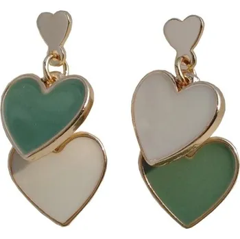 Náušnice Dámské visací náušnice se srdci