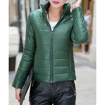 Dámská bunda Dámská bunda jaro/podzim J3181 zelená XS