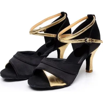 Dámské lodičky Dámská taneční obuv - Lodičky A543 zlatá 41 5 cm