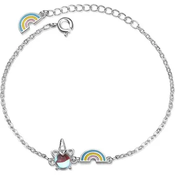 Náramek Dámský řetízkový náramek jednorožec