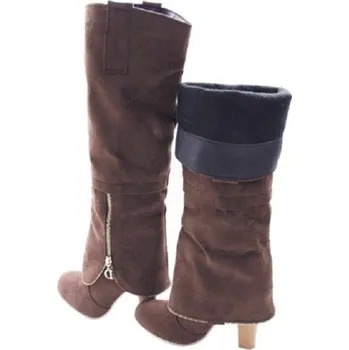 Dámské kozačky Dámské kozačky Antonia hnědá 35,5