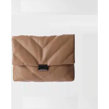Kabelka Dámská kožená crossbody kabelka M679 hnědá