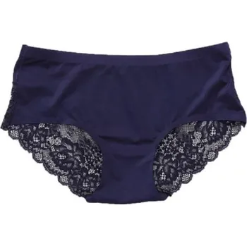 Kalhotky Dámské kalhotky s krajkou tmavě modrá XS