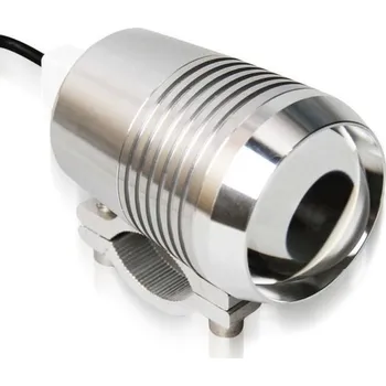 Osvětlení pro motocykl Dálkové světlo na motorku A1857 stříbrná