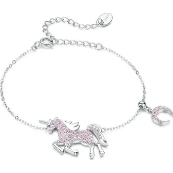 Náramek Dámský řetízkový náramek s jednorožcem