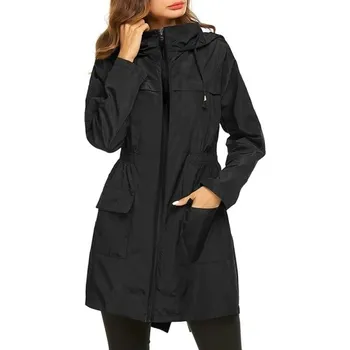 Dámská bunda Dámská nepromokavá bunda P1511 černá S