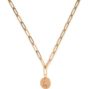 Náhrdelník Dámský náhrdelník s písmeny abecedy D76 starorůžová A