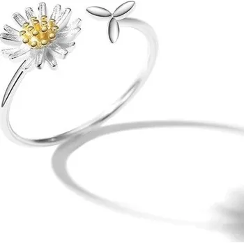 Prsten Dámský prstýnek s květinou D2580