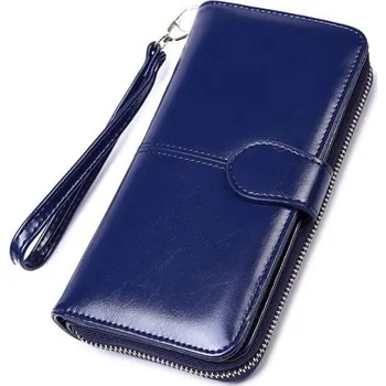 Dámská prostorná peněženka tmavě modrá