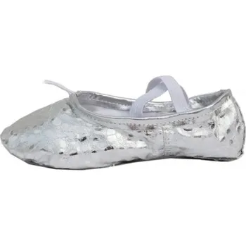 Dámské tenisky Dámské baletní boty s flitry stříbrná 34