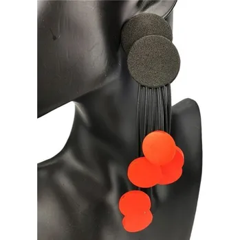 Náušnice Dámské visací náušnice G380 červená