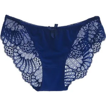 Kalhotky Dámské sexy prodyšné kalhotky tmavě modrá XXL