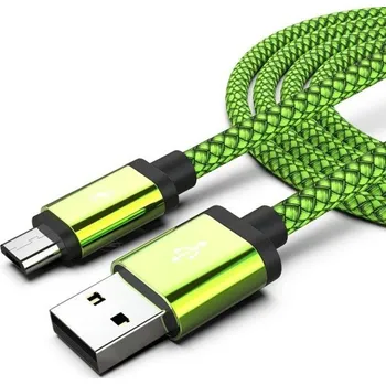 Datový kabel Datový kabel USB na Micro USB K514 zelená 1 m