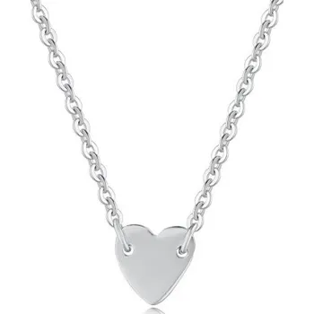 Šperk Dámský náhrdelník se srdcem stříbrná 1